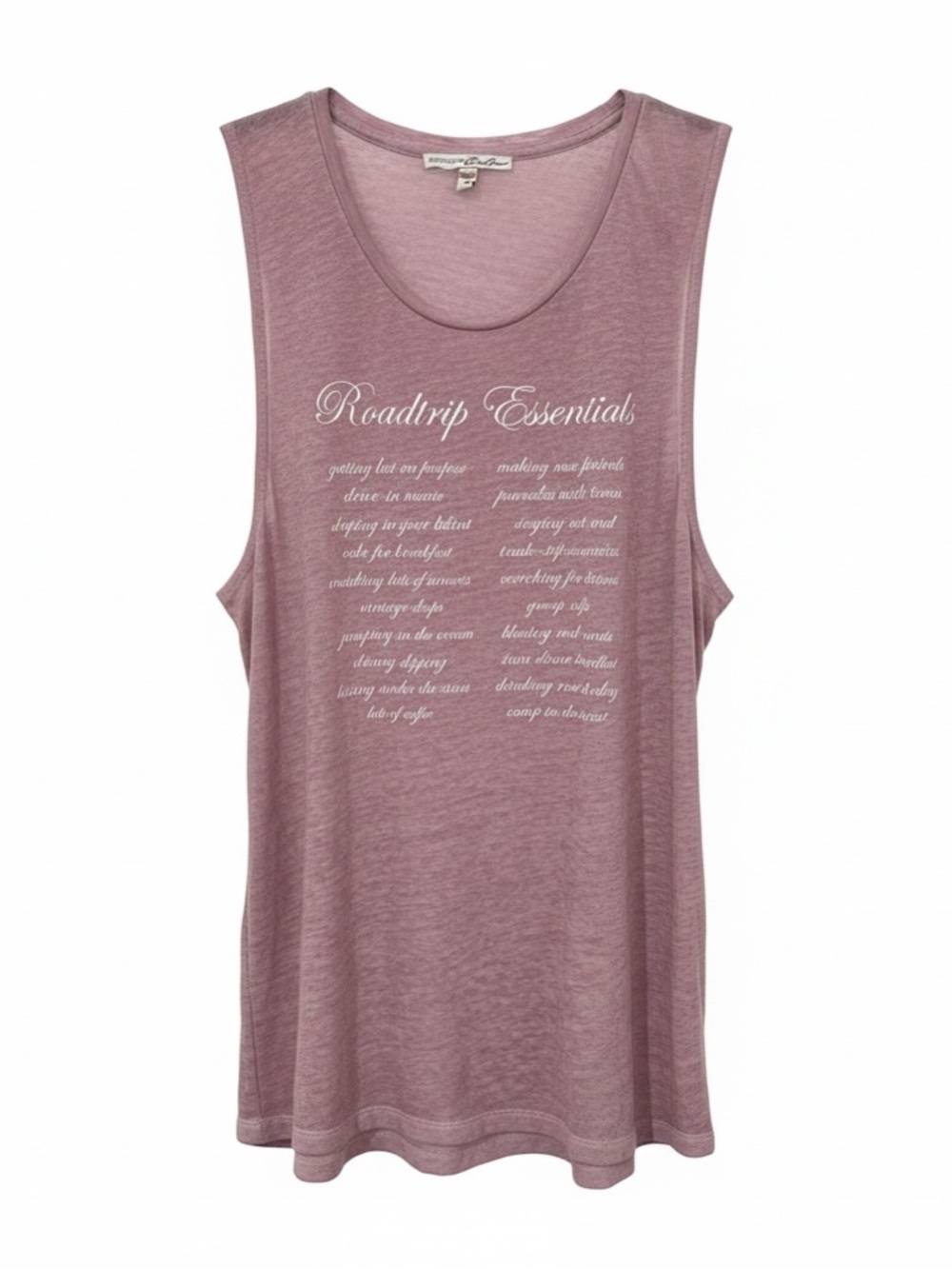 Express - “Roadtrip Essentials” Tank Top in Dusty Rose, Medium